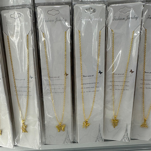 Color dorado solo Yiwu venta al por mayor de fábrica, joyería barata en stock, collares de moda para mujer, collar con colgante - Product Image 5