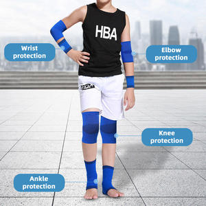 Ensemble de protection ultra-léger 4-en-1 pour enfants : protège-poignets, coudes, genoux et chevilles pour le basketball et le skateboard - Product Image 2