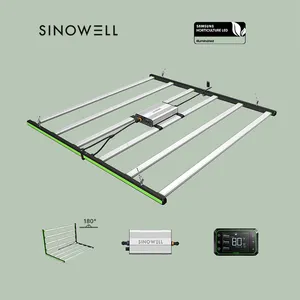 Sinowell DLC/TISI/ETL/CE approvato 645W Daisy-Chain Smart Control SE 6 bar 4 x4ft LED Grow Light