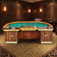 Bby Fabrik Großhandel Holz-Casino Professioneller Roulette-Tisch Luxuriöse Edelstahl-Beine Unterhaltungs-Roulette Einzelnes Spielrad