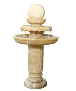 Outdoor and Indoor Stone Spinning Ball Water Fountain Feng Shui ball