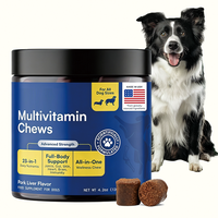 OEM Advanced 23-en-1 Friandises multivitaminées pour chiens Force Avancée Soutien Complet du Corps Articulations Intestins Peau Cœur Cerveau Immunité Foie de Porc