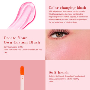 Maquillaje vegano de alta calidad, etiqueta privada personalizada, aceite de rubor líquido cremoso suave que cambia de Color, imprimación facial de 5g - Product Image 4