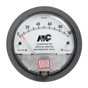 Manomètre de pression différentielle Amc Te2000 0-100 Pascals, calibré verticalement, haute précision - Product Image 1