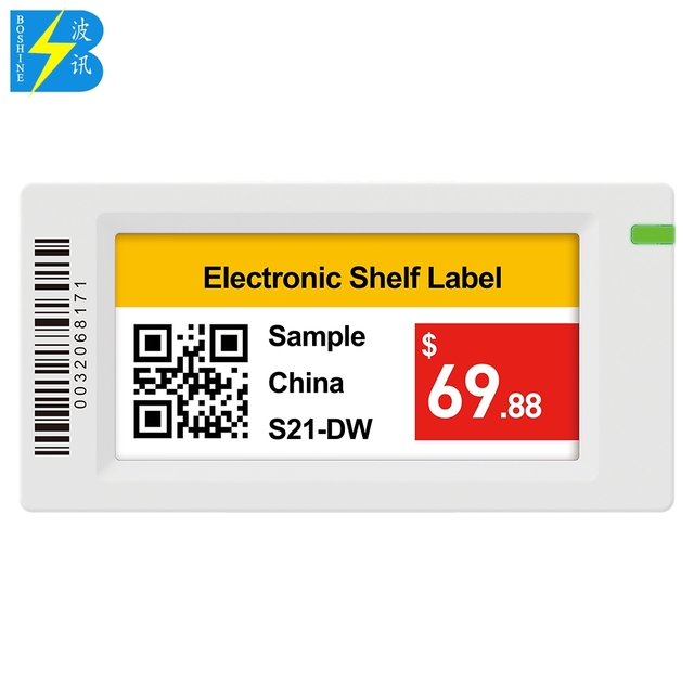 2.13 Inch E-ink Labels Screen Epaper Shop Display Digital Price Tag Rfid Wifi ESL Electronic Shelf Label