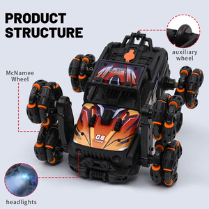 Coche de Acrobacias a Control Remoto de 8 Ruedas, Coche RC de Derrape con Control por Reloj, Juguete RC de Aleación para Niños, ¡Venta Caliente! - Product Image 2