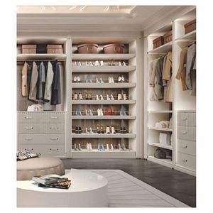 Schlafzimmer-Kleiderschrank Maßgefertigte Modulare Schranksysteme mit Regalböden Großer Weißer Schrank - Product Image 6