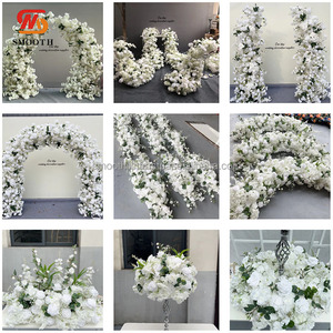 Wholesale Custom Romantic Pink Love Shape Flower <b>Arch</b> Stand For Wedding <b>Decoration</b> - Product Image 6