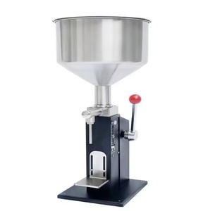 Yaomatec Remplisseuse semi-automatique durable A03 entièrement pneumatique 5-50 ml, petite machine <span class=keywords><strong>de</strong></span> remplissage à pédale pour pâte, gloss et liquides - Product Image 1