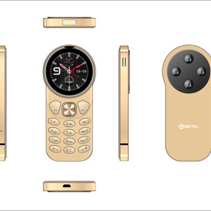 Téléphone portable compact débloqué Mental House avec écran rond de 1,33 pouces, 2G, double carte SIM, téléphone à fonctions colorées avec petits boutons - Product Image 3