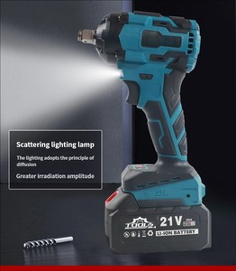 Llave de Impacto Inalámbrica de 21V 1/2 con Motor sin Escobillas, 450NM de Torque Máximo, Batería de Iones de Litio, 800W, 1 Año de Garantía, Profesional e Industrial - Product Image 2