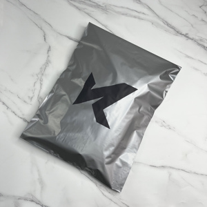 Matte Black & Silver Poly Mailer Bags with Custom Print Logo - Self-Seal Shipping Envelopes for Sweater Swimsuit Sweatshirts - Product Image 2