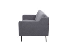 Modernes Hochwertiges Anpassbares Zweisitzer-Klappsofa Grauer Stoff-Lounge-Sessel für Villa, Apartment und Hotel-Wohnzimmer