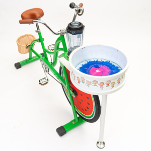 EXI Nouveau Vélo Monocycle Hybride en Alliage d'Aluminium avec Support à Fruits, Vélo de Plage, Blender, Extracteur de Jus, Vélo à Pédales Rotatif Artistique pour Fête - Product Image 1