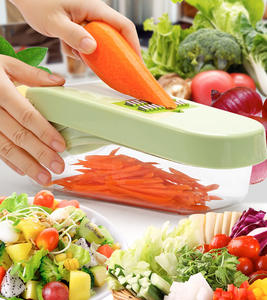 Cortador <span class=keywords><strong>de</strong></span> Verduras 17 en 1, Mandolina Profesional, Utensilios <span class=keywords><strong>de</strong></span> Cocina, Cortador <span class=keywords><strong>de</strong></span> Frutas, Rallador <span class=keywords><strong>de</strong></span> Cebolla y Ajo, Rebanador <span class=keywords><strong>de</strong></span> Verduras - Product Image 6