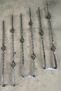 Escalera de Hierro Forjado Estilo Francés, de Acero Sólido, Montada en la Parte Superior, en Negro, Cobre, Bronce o Peltre, para Casa, Apartamento, Hotel, Villa - Product Image 3