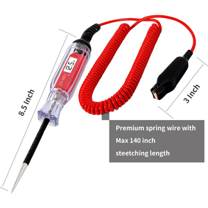 Testeur de circuit KLP 3V-48V 12V avec affichage numérique, test de lumière, bobine rétractable pour voiture, moto, camion, outil, garantie de 12 mois - Product Image 5