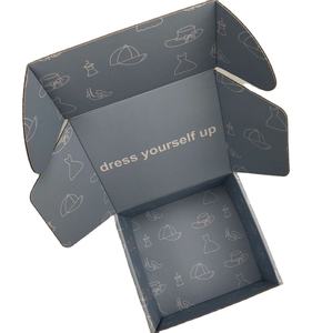 Customized logo folding corrugated cardboard <b>box</b> for mail transportation and clothing <b>gift</b> packaging - Product Image 5