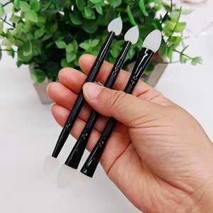 Pinceau de maquillage pour les yeux en silicone souple, applicateur de fard à paupières, double extrémité Lammy Brush <span class=keywords><strong>Duo</strong></span> Glitter Gleam Cream, pinceau applicateur en silicone - Product Image 4