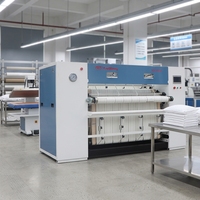 Machine à repasser les taies d'oreiller industrielles, finisseur automatique de linge plat pour blanchisserie commerciale, presse à vapeur pour le repassage