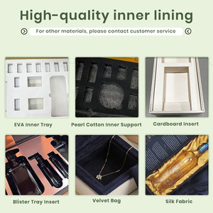 Thiết kế miễn phí màu hồng sang trọng biểu tượng tùy chỉnh chăm sóc da bao bì hộp bưu phẩm với sóng chèn vẻ đẹp thiết lập giấy vận chuyển hộp - Product Image 4