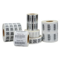 Pegatinas de código de barras personalizadas y etiquetas de código QR Productos empaquetados e impresos Etiquetas de código de barras y pegatinas en blanco