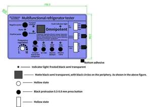 Pièces d'appareils de blanchisserie testeur de réfrigérateur testeur de réfrigérateur en plastique électrique 220V - Product Image 2