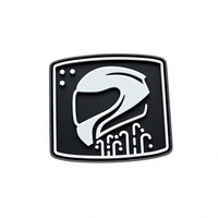 Écussons en caoutchouc PVC souple écologique avec logo 3D en relief personnalisé, à fixation auto-agrippante, lavables, pour jeans, chapeaux, sacs à dos