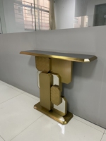 Console de mobilier de salon moderne tables console en métal de luxe