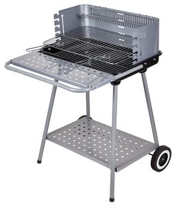 Parrilla de carbón portátil galvanizada para fiesta familiar con soporte <span class=keywords><strong>y</strong></span> utilidad - Product Image 4