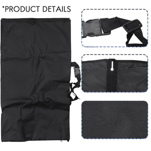 Housse de siège arrière pour animaux de compagnie, imperméable, résistante aux taches, noire, rectangulaire, coussin de siège de voiture pour chien, taille S 145x132cm L 150x140cm - Product Image 2