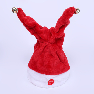 Offre Spéciale Électrique Père Noël Chapeau <span class=keywords><strong>De</strong></span> Noël Magique Danse Chant En Peluche Chapeau D'oscillation Chapeau <span class=keywords><strong>de</strong></span> Père Noël - Product Image 4