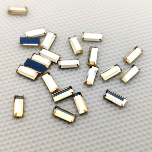 Piedras de Cristal Termoadhesivas Rectangulares de Alta Calidad Directo de Fábrica, 100 Unidades, para Decoración de Calzado - Product Image 3