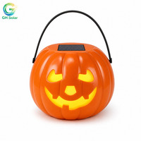 Lampe solaire citrouille de luxe pour Halloween, vente en gros directe usine, décoration de jardin haut de gamme B2C pour les fêtes saisonnières très demandées