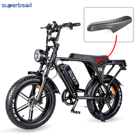Siège de vélo en cuir Superbsail Original OUXI V8, super confortable, avec amortisseur en gel, remplacement pour vélos de montagne et de route