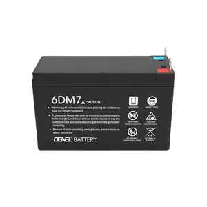 12v 6ah שבץ בנזין מנוע עופרת חומצת אמין סירת אופנוע 6DM6.5 140*67*102 שנה אחת כיתה CN; צ 'ו שחור