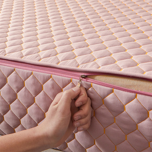 Protège-matelas imperméable et anti-salissures uni <span class=keywords><strong>pour</strong></span> hôtel et maison, <span class=keywords><strong>taille</strong></span> Queen, personnalisable, vente en gros - Product Image 3