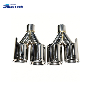 Embout d'échappement double haute performance en acier inoxydable pour système d'échappement universel de voiture, amélioration avec un look sportif et une construction durable - Product Image 3