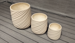 Macetas de Fibra de Arcilla Ecológicas Beige para Plantas, Venta Directa de Fábrica, con Orificio de Drenaje para Uso en Jardín, Tamaños Personalizables - Product Image 2