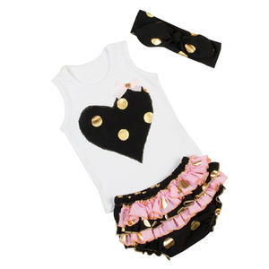 Nuevo nacido niños boutique de ropa al por mayor a granel niños con diadema de importación de ropa de bebé de china - Product Image 4