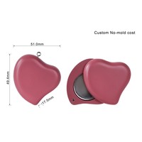 Porte-clés en bambou avec étui compact pour poudre pressée, blush cuit, illuminateur, correcteur et parfum solide
