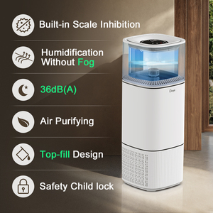 El <span class=keywords><strong>Mejor</strong></span> <span class=keywords><strong>Humidificador</strong></span> 2 en 1 con Tanque de Agua de 6L, Salida de 1500ml/h, Purificador de Aire y <span class=keywords><strong>Humidificador</strong></span> Portátil - Product Image 5