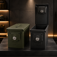 Boîte à munitions à serrure à combinaison ronde, cadeau pour les chasseurs, étanche, portable, durable, grande capacité, étui de rangement sécurisé