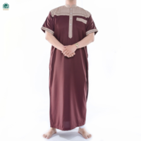 Thobes Al Dafa pour hommes, vêtements musulmans de style Qatar, robes islamiques, vente en gros, pas cher, thobe abaya pour hommes