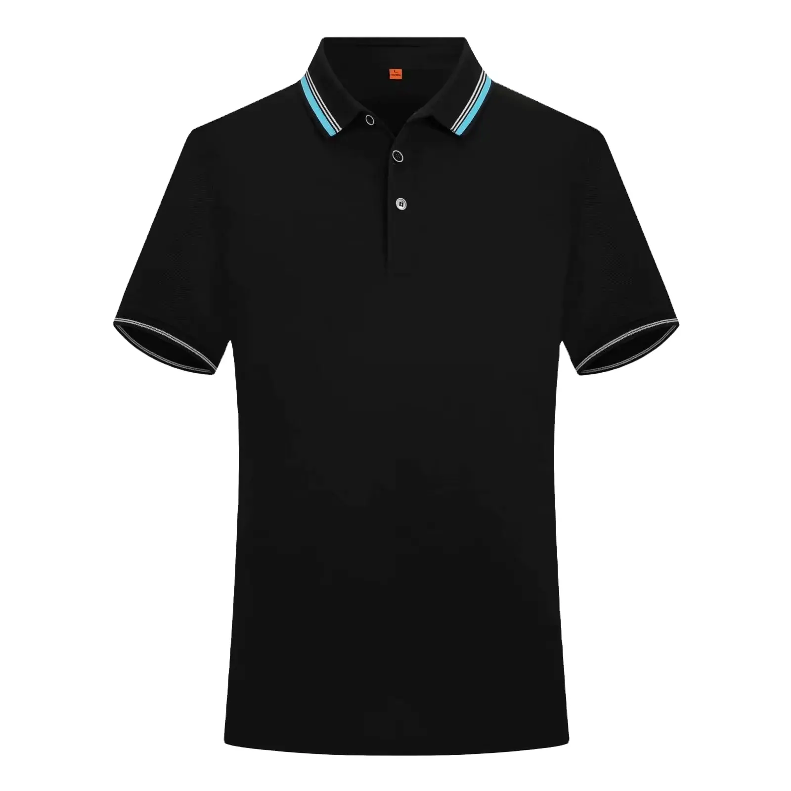 Turn Down boyunluk toptan Polo tişört moda Unisex Polo tişört yüksek kalite erkek casual polo tişört