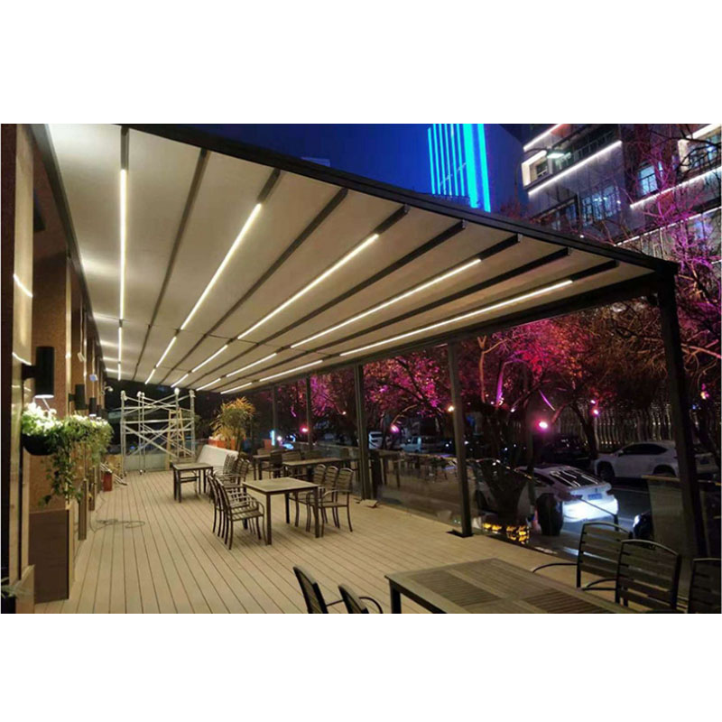 High grade outdoor awning garden park canopy electric ceiling
