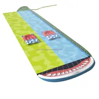 Inflatable Water Slide for Children, Double Lane Lawn Slide