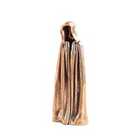 1 pièce Petite figurine artisanale de bureau en laiton noir antique, motif Chasseur de morts, pour décoration intérieure, vente en gros