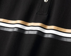 Polo Homme Casual <span class=keywords><strong>Slim</strong></span> <span class=keywords><strong>Fit</strong></span> Vintage Rayé de Haute Qualité en Gros Mode Business <span class=keywords><strong>Boss</strong></span> 100% Coton Manches Courtes - Product Image 6