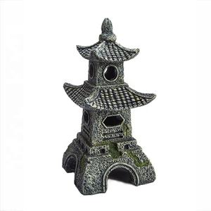 Groothandel Visaquarium Landschapsarchitectuur Ornamenten Hars Toren <span class=keywords><strong>Aquarium</strong></span> Decor - Product Image 6